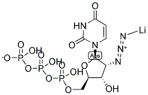 2'-AZIDO-2'-DEOXYURIDINE-5'-TRIPHOSPHATE LITHIUM SALT Struktur