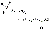 (2E)-3-[4-[(TRIFLUOROMETHYL)THIO]PHENYL]ACRYLIC ACID Struktur