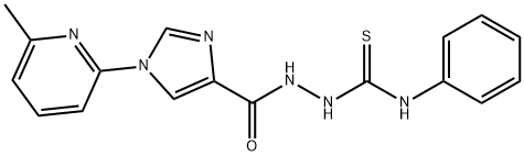 2-([1-(6-METHYL-2-PYRIDINYL)-1H-IMIDAZOL-4-YL]CARBONYL)-N-PHENYL-1-HYDRAZINECARBOTHIOAMIDE Struktur