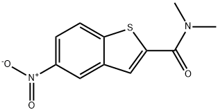 N,N-DIMETHYL-5-NITRO-1-BENZOTHIOPHENE-2-CARBOXAMIDE Struktur