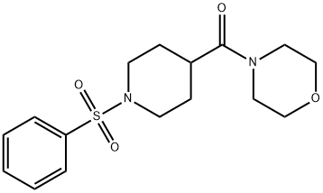 MORPHOLINO[1-(PHENYLSULFONYL)-4-PIPERIDINYL]METHANONE Struktur