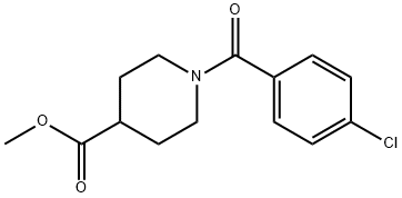 METHYL 1-(4-CHLOROBENZOYL)-4-PIPERIDINECARBOXYLATE Struktur