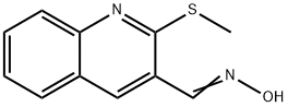 2-(METHYLSULFANYL)-3-QUINOLINECARBALDEHYDE OXIME Struktur