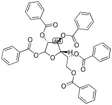 1,2,3,5,6-PENTA-O-BENZOYL-A,BETA-GALACTOFURANOSE Struktur