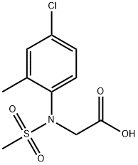 [(4-CHLORO-2-METHYL-PHENYL)-METHANESULFONYL-AMINO]-ACETIC ACID Struktur