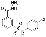 N-(4-CHLORO-PHENYL)-3-HYDRAZINOCARBONYL-BENZENESULFONAMIDE Struktur