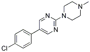 5-(4-CHLOROPHENYL)-2-(4-METHYLPIPERAZIN-1-YL)PYRIMIDINE Struktur