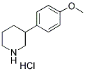 3-(4-METHOXYPHENYL) PIPERIDINE HYDROCHLORIDE Struktur