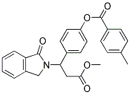 4-[3-METHOXY-3-OXO-1-(1-OXO-1,3-DIHYDRO-2H-ISOINDOL-2-YL)PROPYL]PHENYL 4-METHYLBENZENECARBOXYLATE Struktur