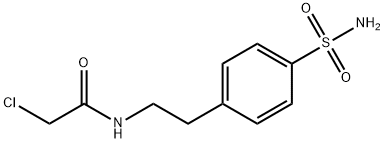 2-CHLORO-N-[2-(4-SULFAMOYL-PHENYL)-ETHYL]-ACETAMIDE Struktur