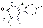 2-(2-CHLORO-ACETYLAMINO)-6-METHYL-4,5,6,7-TETRAHYDRO-BENZO[B]THIOPHENE-3-CARBOXYLIC ACID ISOPROPYL ESTER Struktur