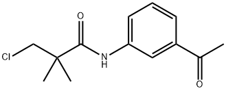 N-(3-ACETYLPHENYL)-3-CHLORO-2,2-DIMETHYLPROPANAMIDE Struktur