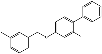 2-FLUORO-4-[(3-METHYLBENZYL)OXY]-1,1'-BIPHENYL Struktur