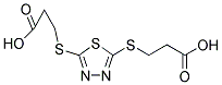 3-((5-[(2-CARBOXYETHYL)THIO]-1,3,4-THIADIAZOL-2-YL)THIO)PROPANOIC ACID Struktur