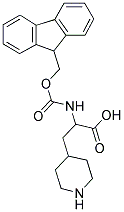 2-(9H-FLUOREN-9-YLMETHOXYCARBONYLAMINO)-3-PIPERIDIN-4-YL-PROPIONIC ACID Struktur