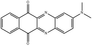 2-(DIMETHYLAMINO)BENZO[B]PHENAZINE-6,11-DIONE Struktur