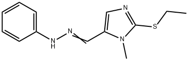 2-(ETHYLSULFANYL)-1-METHYL-1H-IMIDAZOLE-5-CARBALDEHYDE N-PHENYLHYDRAZONE Struktur