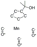 HYDROXYISOPROPYLCYCLOPENTADIENYLMANGANESE TRICARBONYL Struktur