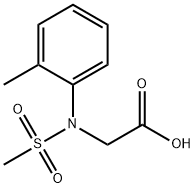 N-(2-METHYLPHENYL)-N-(METHYLSULFONYL)GLYCINE Struktur