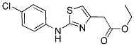 ETHYL 2-(4-(4-CHLOROPHENYLAMINO)-THIAZOLYL)ACETATE Struktur