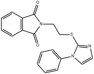 2-(2-[(1-PHENYL-1H-IMIDAZOL-2-YL)SULFANYL]ETHYL)-1H-ISOINDOLE-1,3(2H)-DIONE Struktur