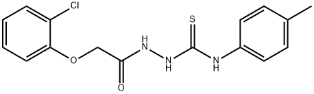 1-(2-(2-CHLOROPHENOXY)ACETYL)-4-(4-METHYLPHENYL)THIOSEMICARBAZIDE Struktur