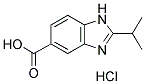 2-ISOPROPYL-1 H-BENZOIMIDAZOLE-5-CARBOXYLIC ACID HYDROCHLORIDE Struktur