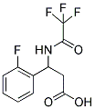 3-(2-FLUOROPHENYL)-3-[(2,2,2-TRIFLUOROACETYL)AMINO]PROPANOIC ACID Struktur