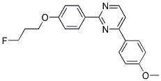 2-[4-(3-FLUOROPROPOXY)PHENYL]-4-(4-METHOXYPHENYL)PYRIMIDINE Struktur