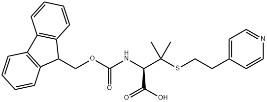 FMOC-S-(2-(4-PYRIDYL)ETHYL)-DL-PENICILLAMINE Struktur