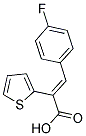 3-(4-FLUORO-PHENYL)-2-THIOPHEN-2-YL-ACRYLIC ACID Struktur