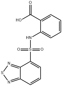 2-(BENZO[1,2,5]THIADIAZOLE-4-SULFONYLAMINO)-BENZOIC ACID Struktur