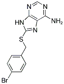 8-[(4-BROMOBENZYL)THIO]-9H-PURIN-6-AMINE Struktur