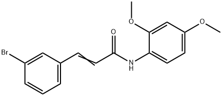 3-(3-BROMOPHENYL)-N-(2,4-DIMETHOXYPHENYL)ACRYLAMIDE Struktur