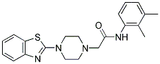 2-(4-(BENZO[D]THIAZOL-2-YL)PIPERAZIN-1-YL)-N-(2,3-DIMETHYLPHENYL)ACETAMIDE Struktur