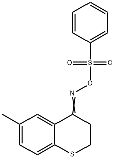 6-METHYL-4-([(PHENYLSULFONYL)OXY]IMINO)THIOCHROMANE Struktur