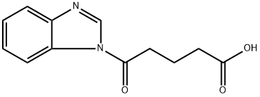 5-BENZOIMIDAZOL-1-YL-5-OXO-PENTANOIC ACID Struktur