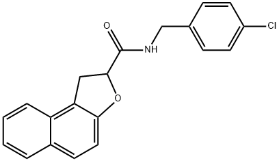 N-(4-CHLOROBENZYL)-1,2-DIHYDRONAPHTHO[2,1-B]FURAN-2-CARBOXAMIDE Struktur