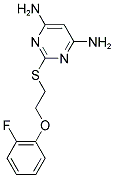 2-([2-(2-FLUOROPHENOXY)ETHYL]THIO)PYRIMIDINE-4,6-DIAMINE Struktur