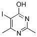 5-IODO-2,6-DIMETHYL-4-PYRIMIDINOL Struktur