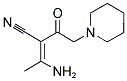 3-AMINO-2-(2-PIPERIDIN-1-YL-ACETYL)-BUT-2-ENENITRILE Struktur