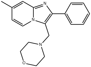 7-METHYL-3-(MORPHOLINOMETHYL)-2-PHENYLIMIDAZO[1,2-A]PYRIDINE Struktur