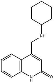 4-CYCLOHEXYLAMINOMETHYL-1H-QUINOLIN-2-ONE Struktur