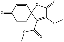 METHYL 3-METHOXY-2,8-DIOXO-1-OXASPIRO[4.5]DECA-3,6,9-TRIENE-4-CARBOXYLATE Structure