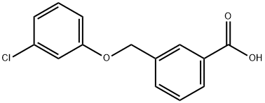 3-(3-CHLORO-PHENOXYMETHYL)-BENZOIC ACID Struktur