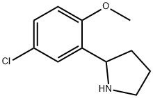 2-(5-CHLORO-2-METHOXYPHENYL)PYRROLIDINE Struktur