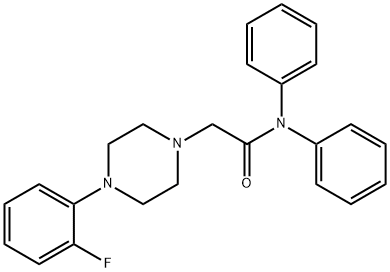 2-(4-(2-FLUOROPHENYL)PIPERAZINYL)-N,N-DIPHENYLETHANAMIDE Struktur