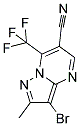 3-BROMO-2-METHYL-7-(TRIFLUOROMETHYL)PYRAZOLO[1,5-A]PYRIMIDINE-6-CARBONITRILE Struktur