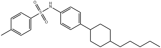 4-METHYL-N-[4-(4-PENTYLCYCLOHEXYL)PHENYL]BENZENESULFONAMIDE Struktur