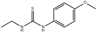 N-ETHYL-N'-(4-METHOXYPHENYL)THIOUREA Struktur